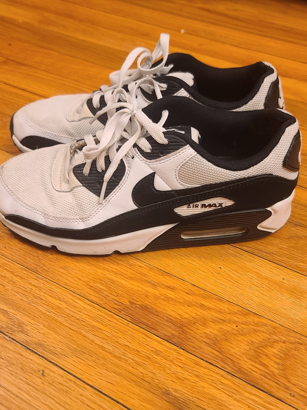 Nike Air Max 90 White and Black Sneakers